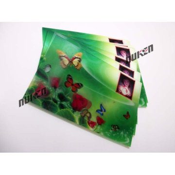 2015 зеленый Линзовидный стикер карты с бабочкой